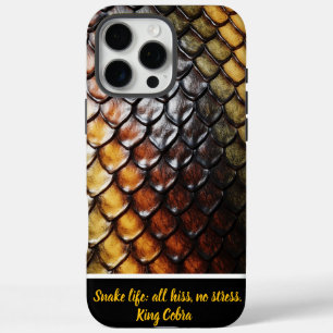 Elegant textured snakeskin in rainbow hues iPhone 16 pro max case