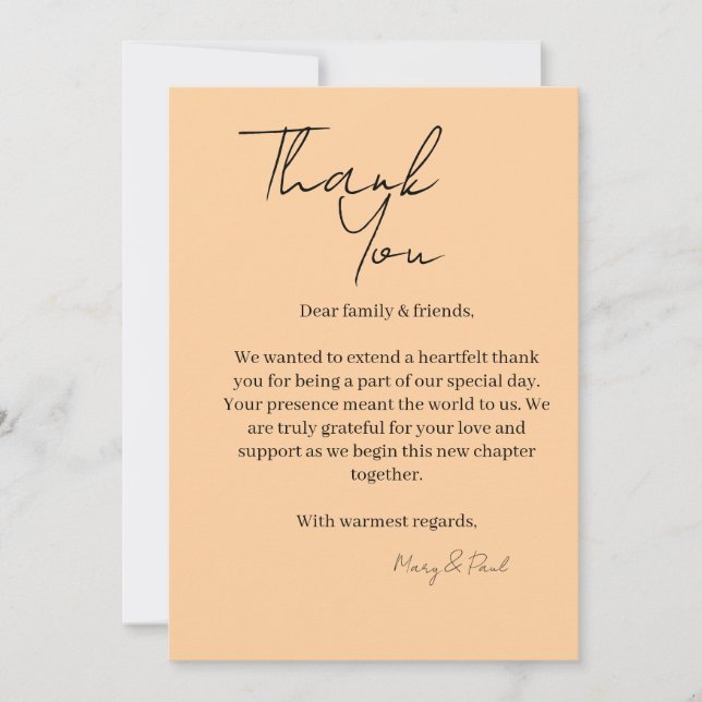 Elegant Thank You Card (Front)