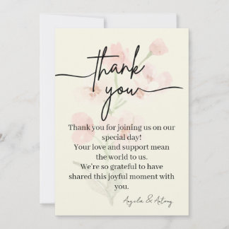 Elegant Thank You Card