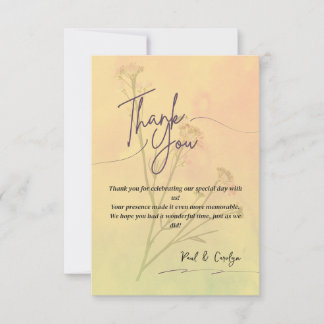 Elegant Thank You Card