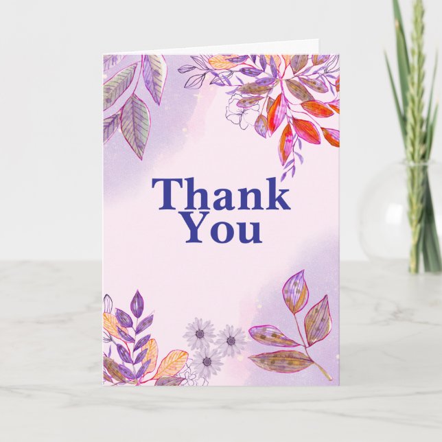 Elegant Thank You Card (Front)