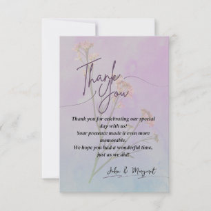 Elegant Thank You Card