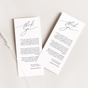 Elegant Thank You Card With Calligraphy Font