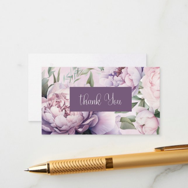 Elegant Thank you Cards (Front/Back In Situ)