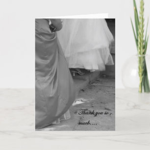 Elegant Thank You for Being My Bridesmaid Card