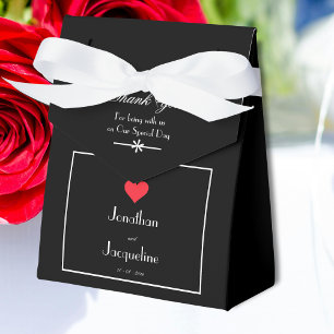 Elegant Thank You Guest Favour Chic Modern Weddin Favour Box