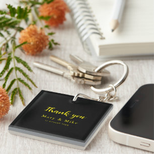 Elegant Thank You Keychain for Any Occasion