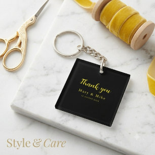 Elegant Thank You Keychain for Any Occasion
