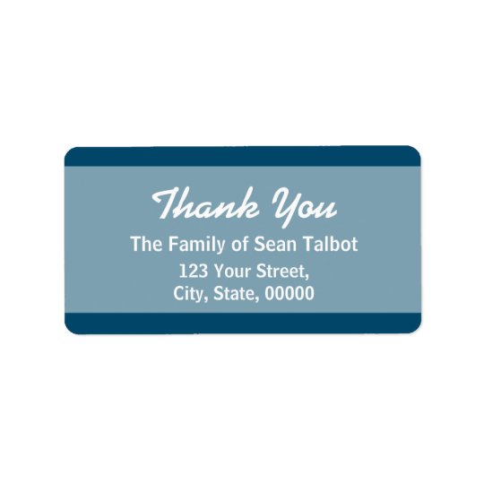 Elegant Thank You Label Choose your colour 3 Address Label