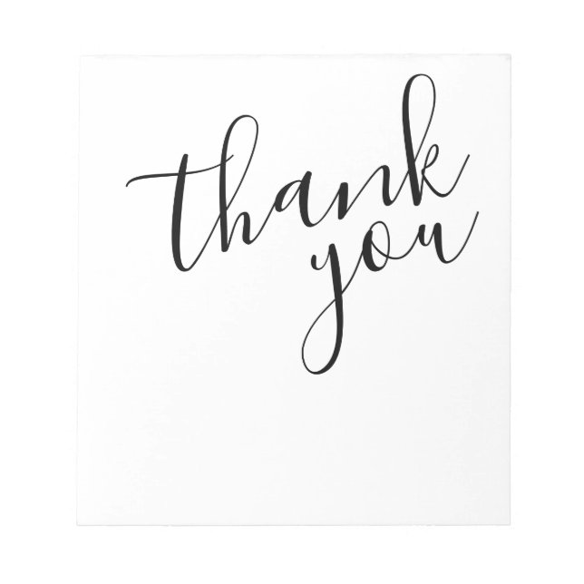 Elegant thank you Notepad (Front)