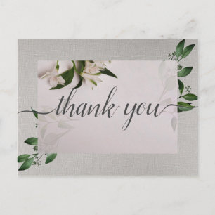 Elegant   Thank you Postcard