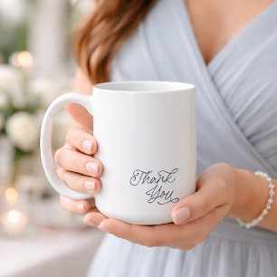Elegant Thank You Wedding Favor Mug