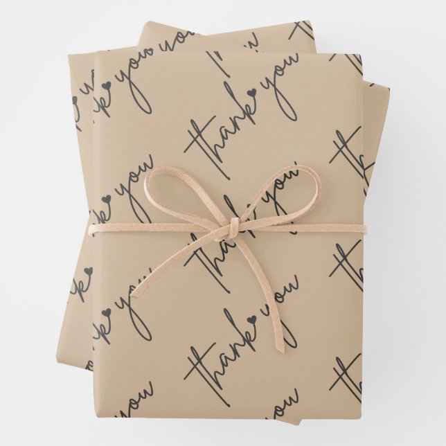 elegant thank you wrapping paper (In situ)