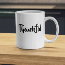 Elegant Thankful Script family Thanksgiving Gift
