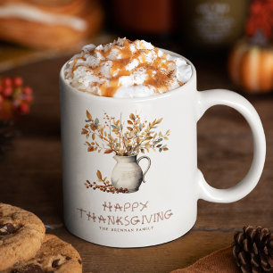 Elegant Thanksgiving Fall Friendsgiving Gift Coffee Mug