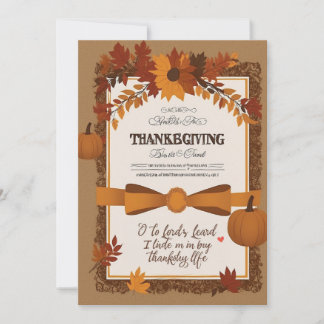 Elegant Thanksgiving Invitation Template