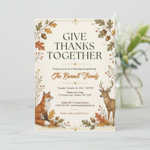 Elegant Thanksgiving Invitation Template