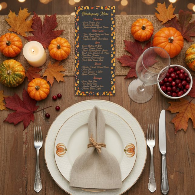 Elegant Thanksgiving Menu (Creator Uploaded)