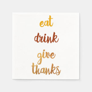 Elegant Thanksgiving Napkin