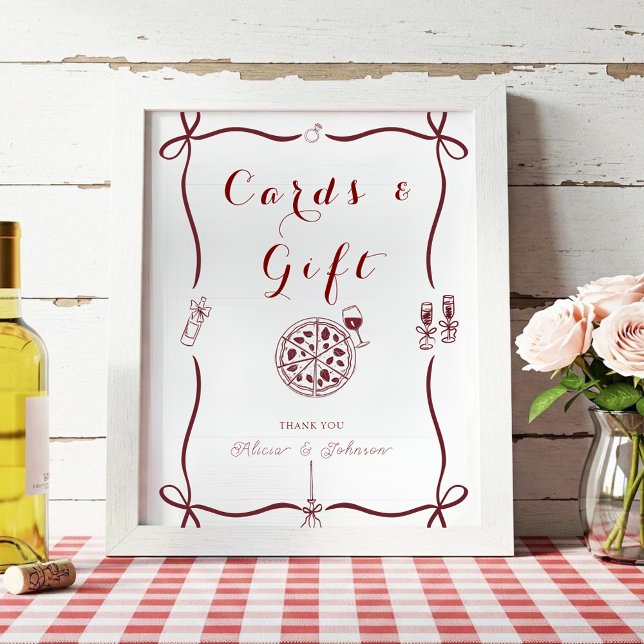 Elegant that’s amore engagement party Gift & cards Poster (Creator Uploaded)