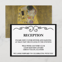 Elegant "The Kiss" Wedding Reception