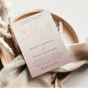 Elegant The Wedding Of Rose Gold Calligraphy