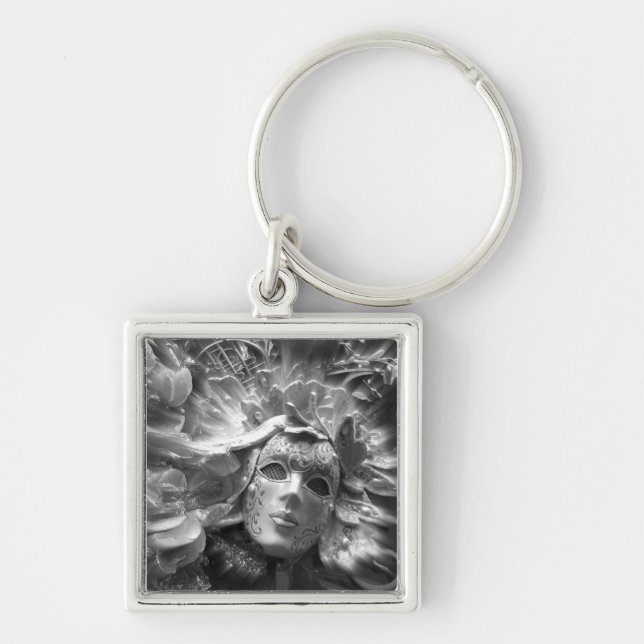 Elegant Theatre Mask Keychain Gift (Front)