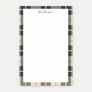 Elegant Thompson Camel Plaid Flannel Pattern Post-it Notes