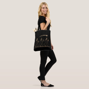 Elegant Three Wise Men Following Star Minimalist Tote Bag