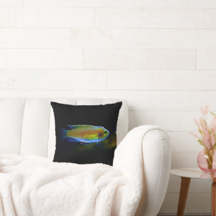 Elegant Throw Pillow - Colourful Fish