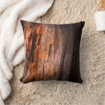 Elegant Throw Pillow - Tree Bark Throw Pillow