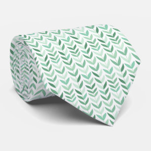 Elegant Tie with Subtle Mint Pattern