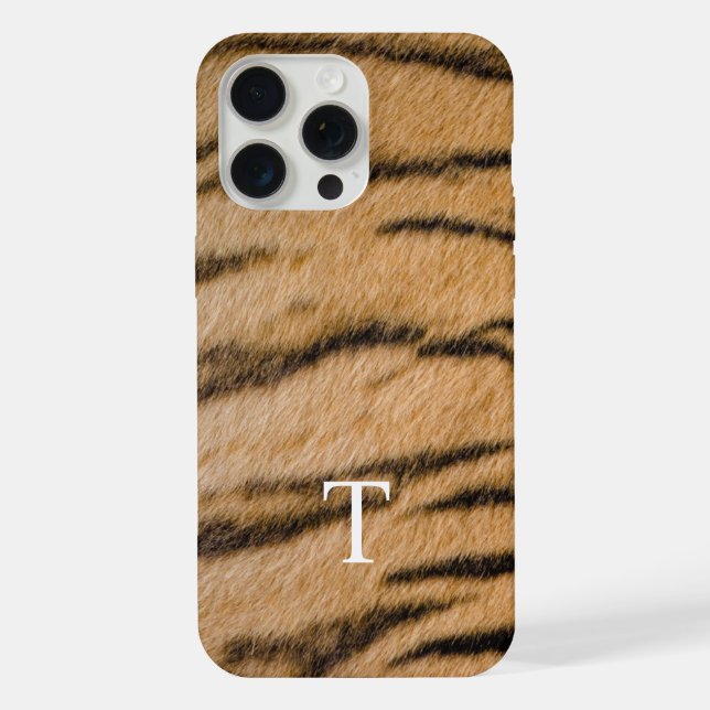 Elegant Tiger Stripe Fur Pattern - Chic iPhone Case (Back)