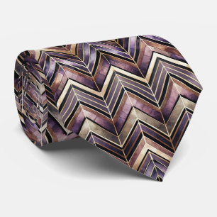Elegant tiled Art Deco pattern  Tie