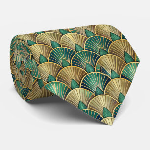 Elegant tiled Art Deco pattern  Tie