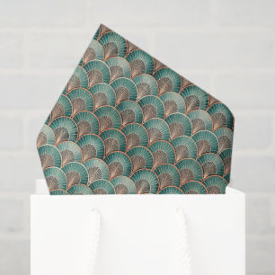 Elegant tiled Art Deco pattern Tissue Paper