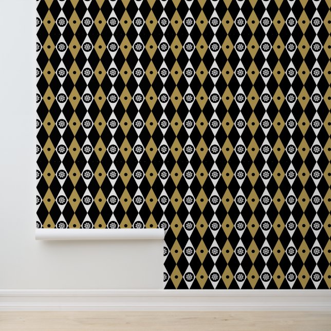 Elegant tiled Christmas snowflake pattern Wallpaper (Application)