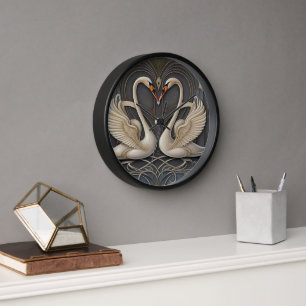 Elegant Timekeeper: Swan Wall Clock 