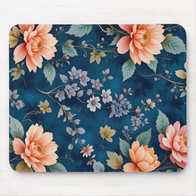 Elegant Timeless Floral Pattern design Mouse Pad (Front)
