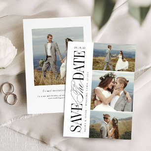 Elegant Timeless Typography 4 photo Save The Date
