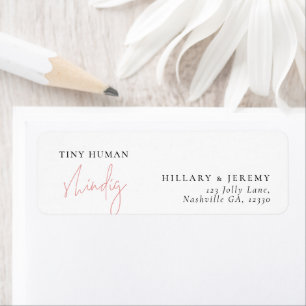 Elegant Tiny Human Shindig Return Address  Return Address Label