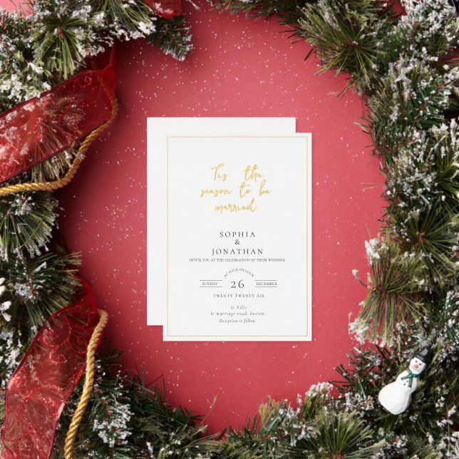 Elegant "Tis the Season" Holiday Wedding (Insitu)