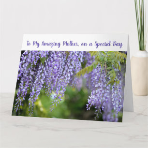 Elegant To My Amazing Mother Infinite Love Flowers Card