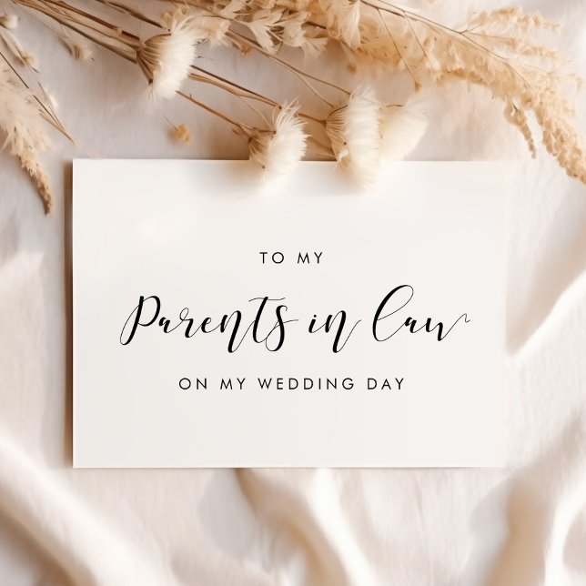 Elegant To my parents in law wedding day card (Creator Uploaded)