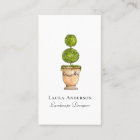 Elegant topiary watercolor Landscaping