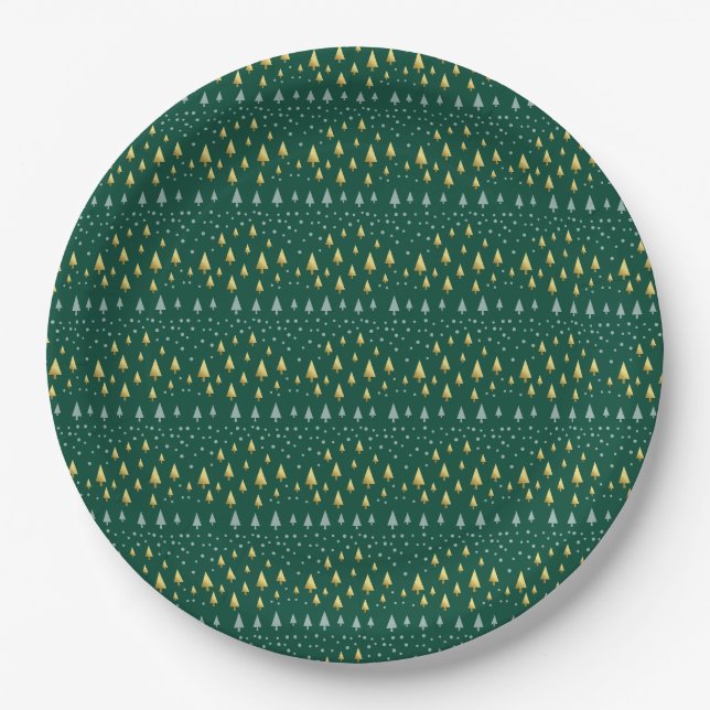 Elegant touch of Christmas  Paper Plate (Front)