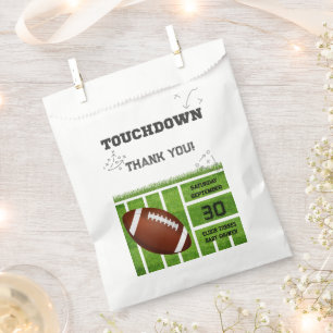Elegant Touchdown Football Baby Shower Favour Bag