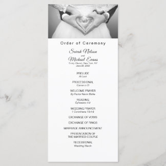 Elegant Traditional Photo Wedding Program