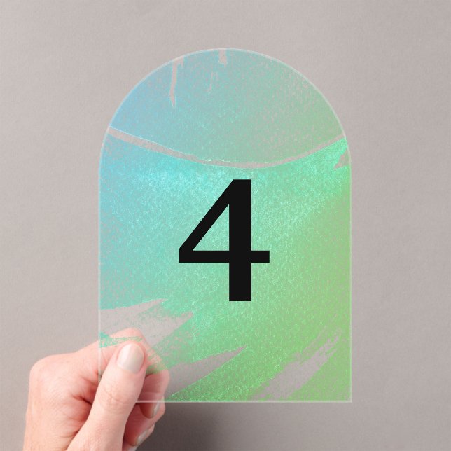 Elegant translucent table numbers (Insitu (Handheld))