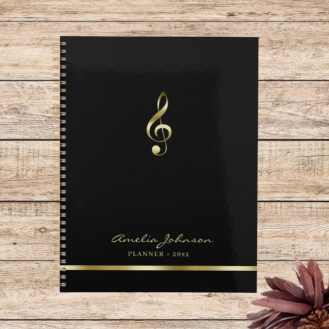 Elegant Treble Clef Music 2026 Yearly Planner (Creator Uploaded)